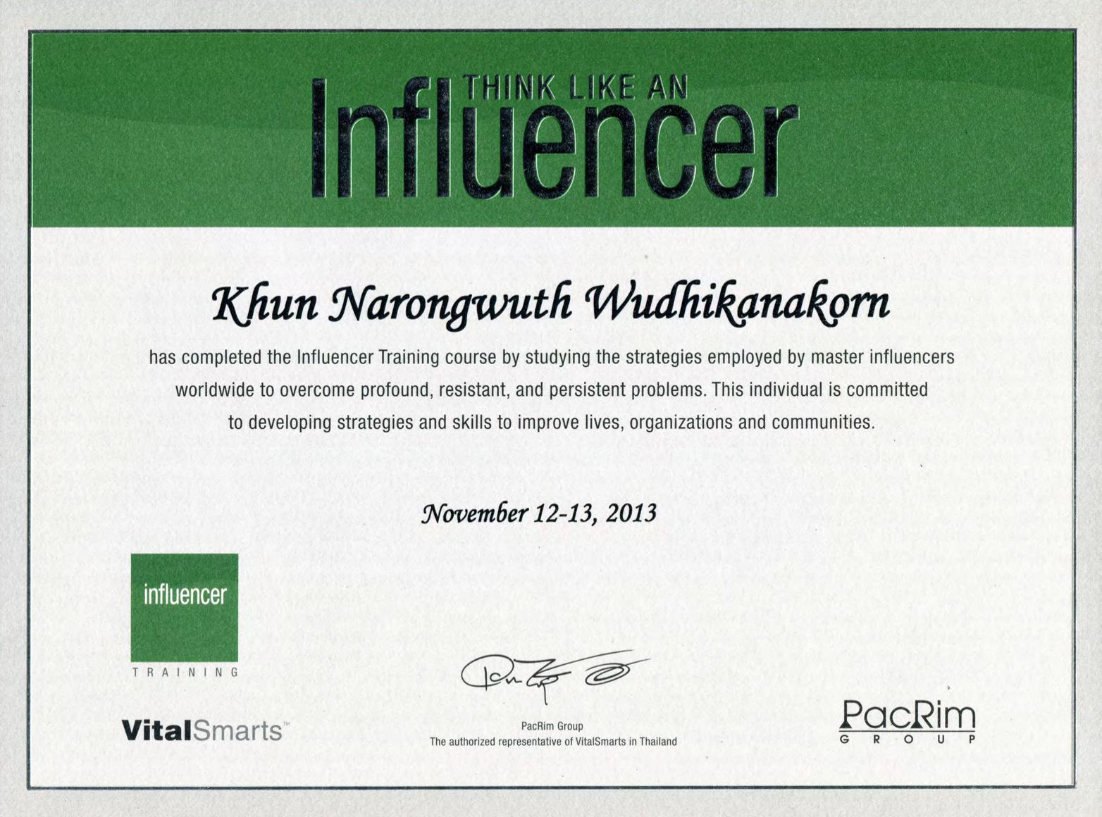 Pacrim Influencer