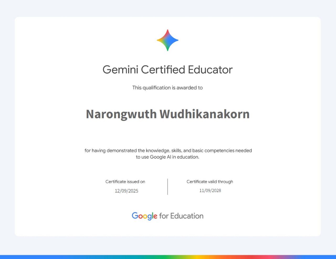 Gemini Certified Educator